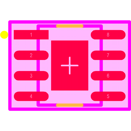 LMR33630CDDAR Footprint - Texas Instruments