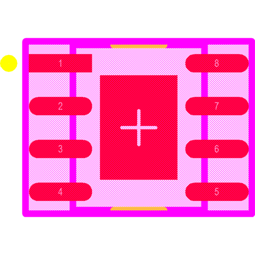 LMR33630CDDAR Footprint - Texas Instruments
