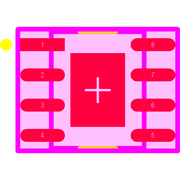 LMR33630CDDAR Footprint - Texas Instruments