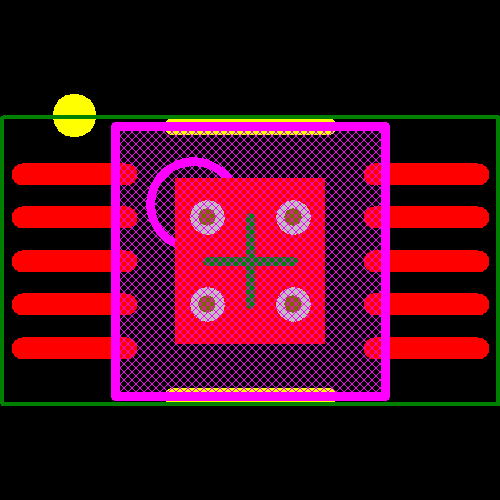 LM3409MY/NOPB Footprint - Texas Instruments