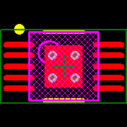LM3409MY/NOPB Footprint - Texas Instruments
