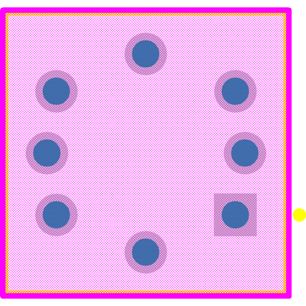 B3W-9000-RHG2C Footprint - Omron