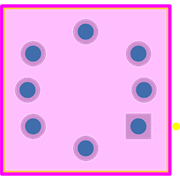 B3W-9000-RHG2C Footprint - Omron