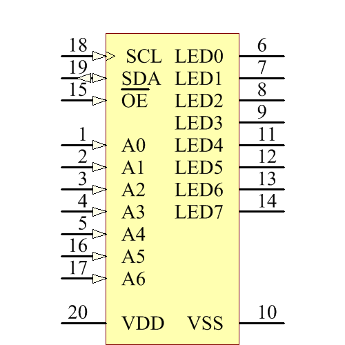 PCA9634PW,112 Symbol - NXP Semiconductors