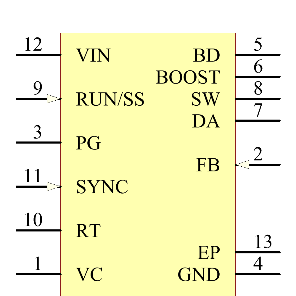 LT3682IDD#PBF Symbol - Analog Devices