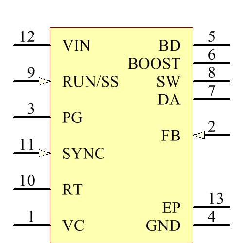 LT3682IDD#PBF Symbol - Analog Devices