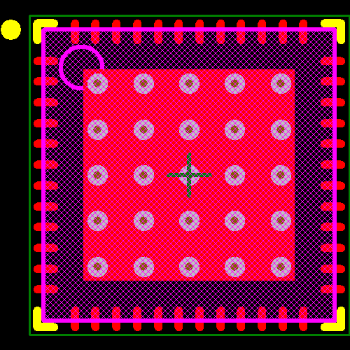 ADG726BCPZ Footprint - Analog Devices