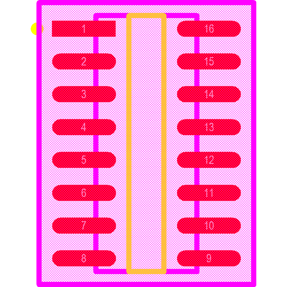 SI8641AB-B-IS1 Footprint - Silicon Lab