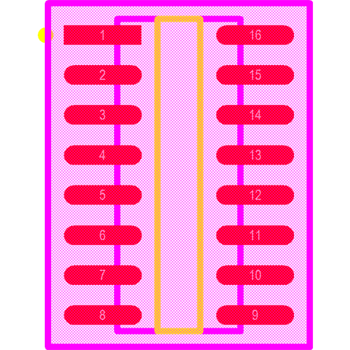 SI8641AB-B-IS1 Footprint - Silicon Lab