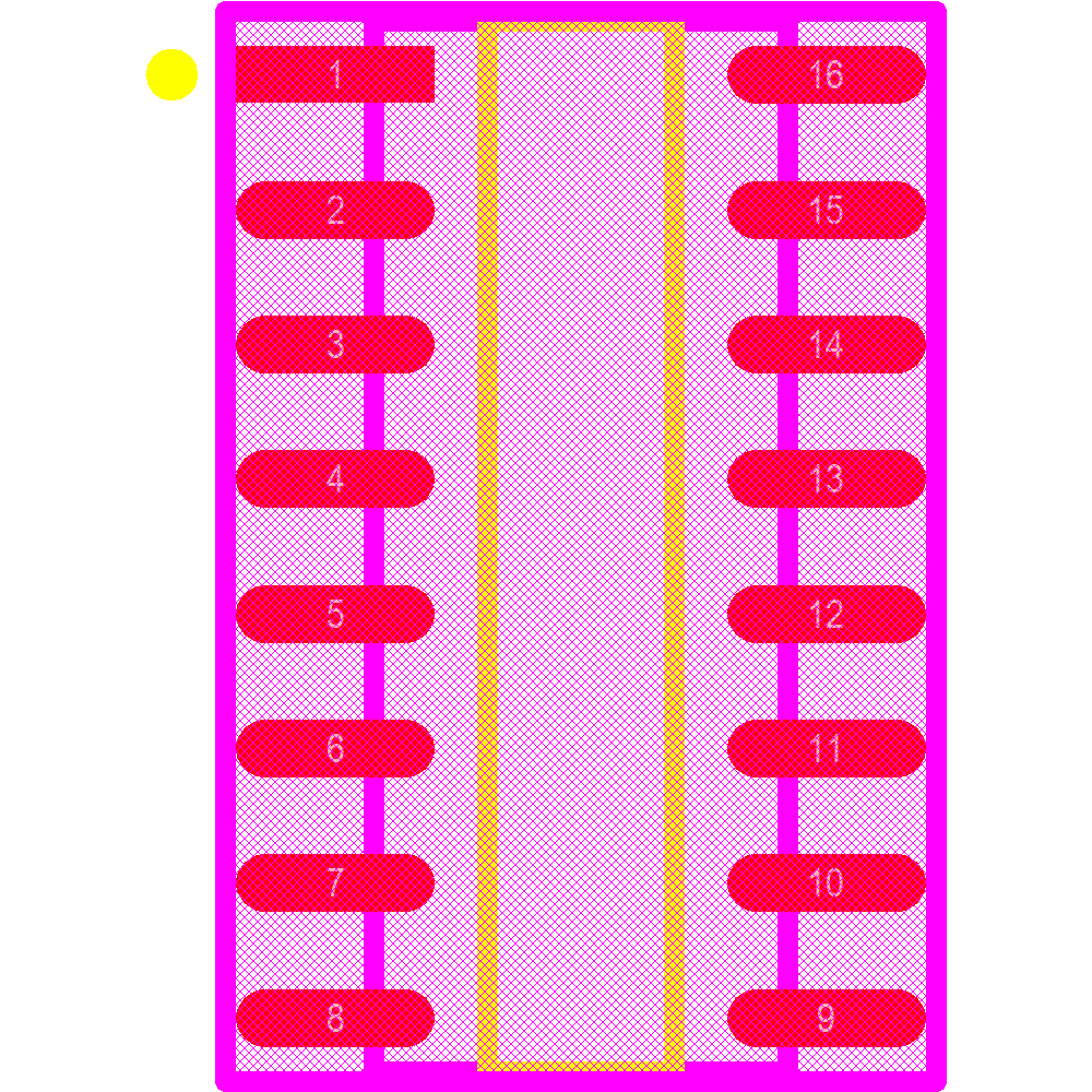 SI8641AB-B-IS1 Footprint - Silicon Lab