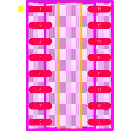 SI8641AB-B-IS1 Footprint - Silicon Lab