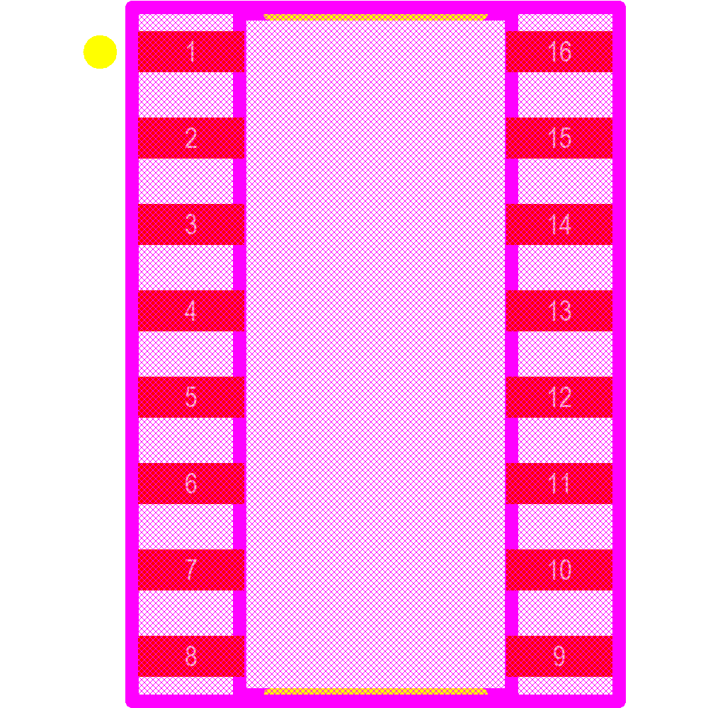 SI8641AB-B-IS1 Footprint - Silicon Lab