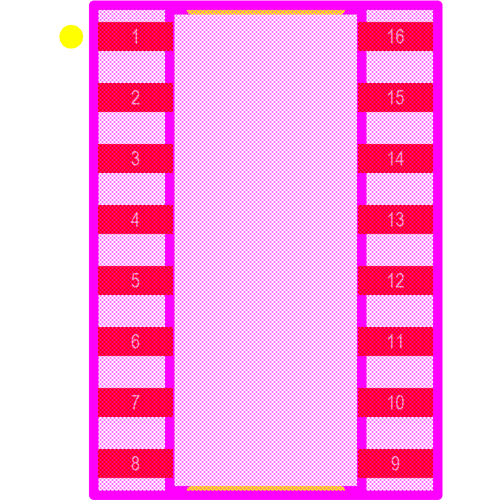 SI8641AB-B-IS1 Footprint - Silicon Lab