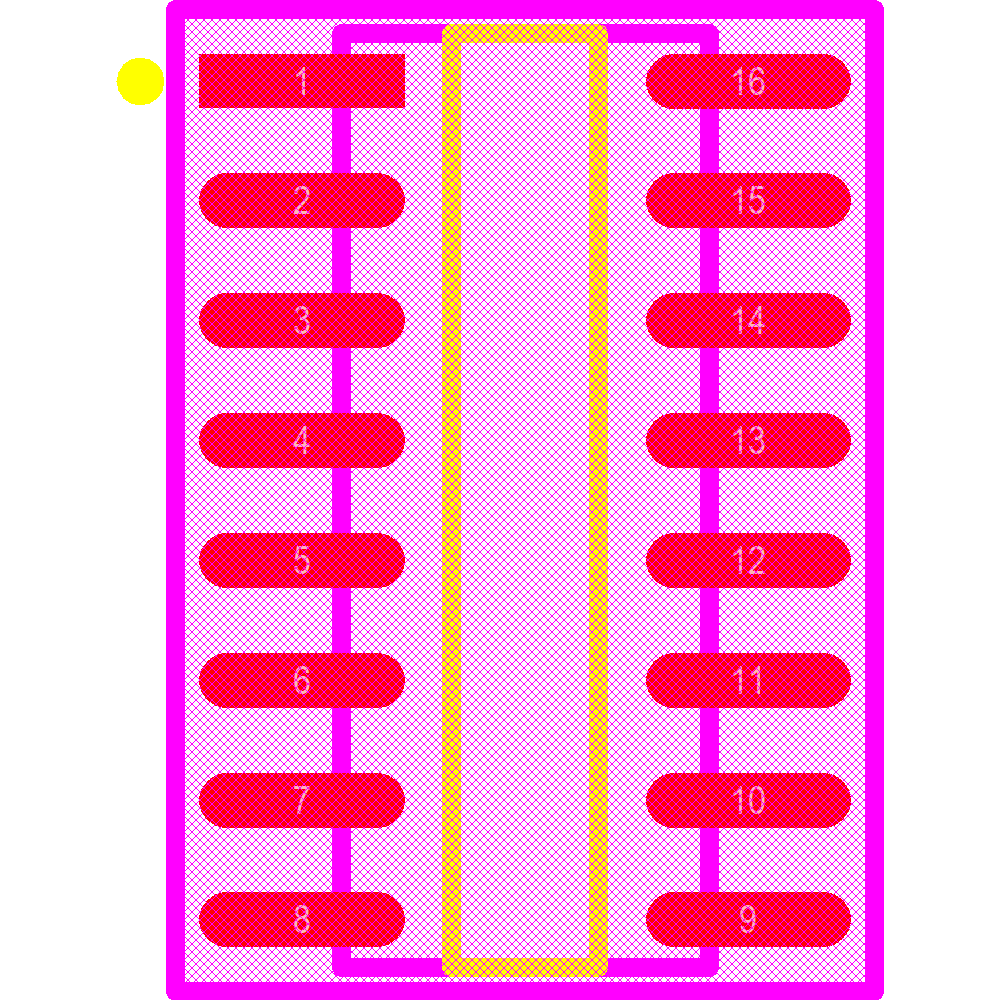 SI8641AB-B-IS1 Footprint - Silicon Lab