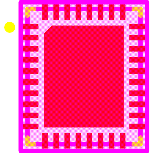 LT3744IUHE#PBF Footprint - Analog Devices