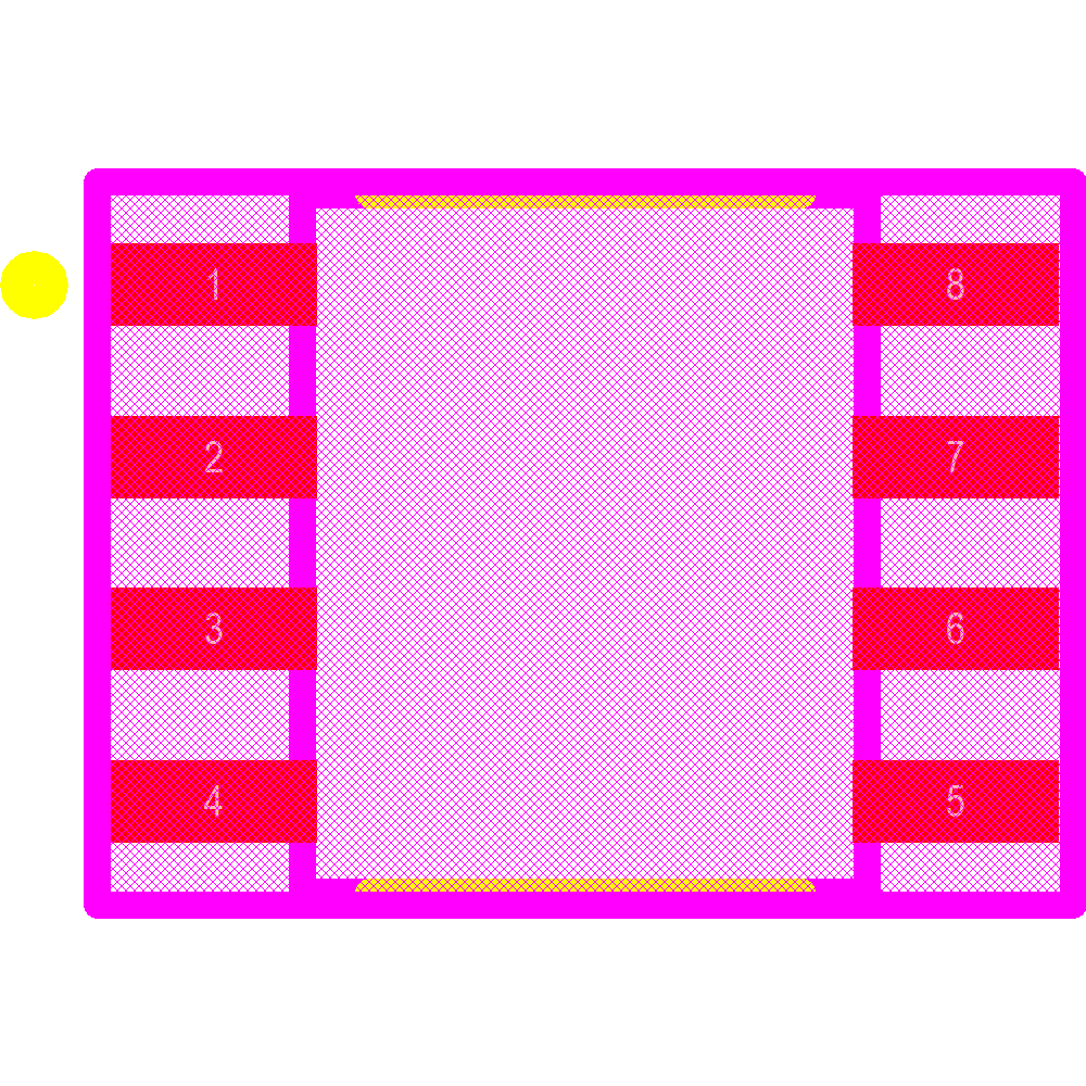 MOCD217M Footprint - ON Semiconductor / Fairchild