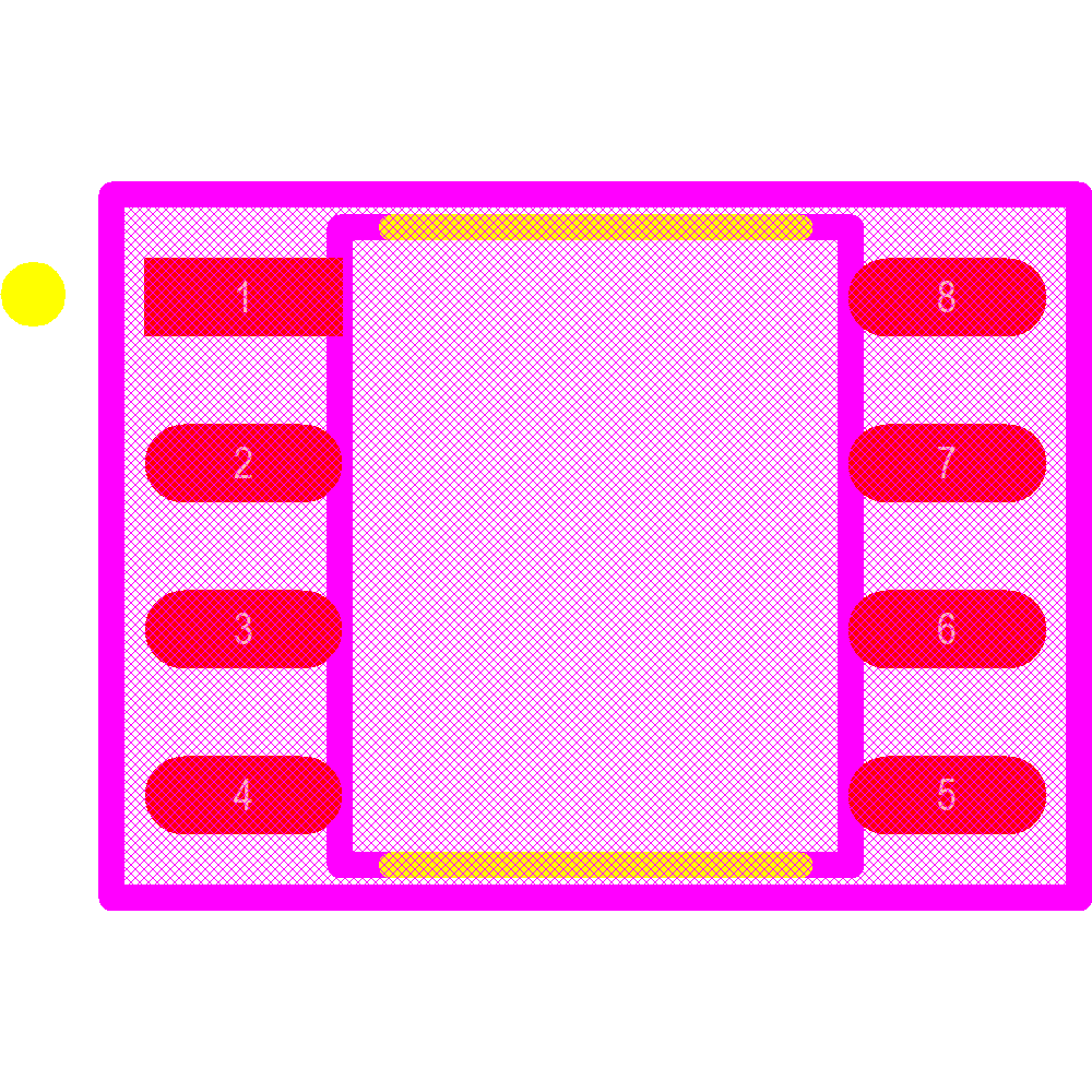 MOCD217M Footprint - ON Semiconductor / Fairchild