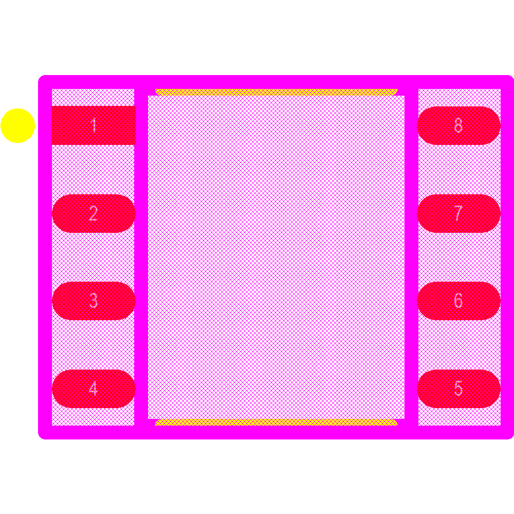 MOCD217M Footprint - ON Semiconductor / Fairchild