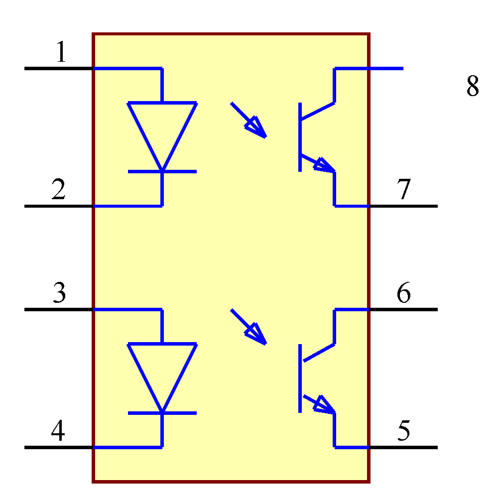 MOCD217M Symbol - ON Semiconductor / Fairchild