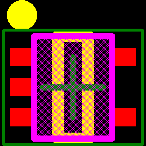 TPD2E001DRLRG4 Footprint - Texas Instruments