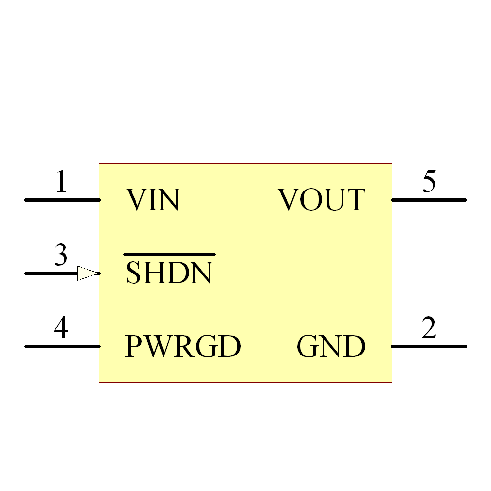 MCP1824T-1802E/OT Symbol - Microchip