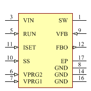 LTC3630IDHC#TRPBF Symbol - Analog Devices