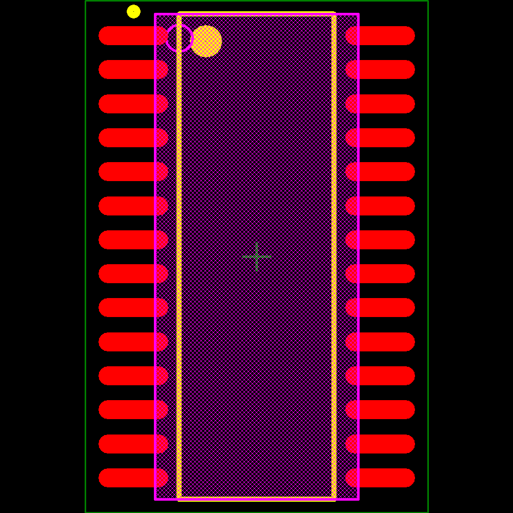 MCP23016-I/SO Footprint - Microchip