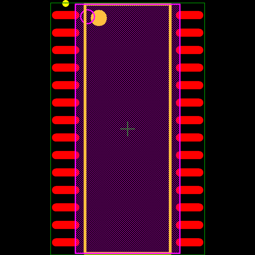 MCP23016-I/SO Footprint - Microchip