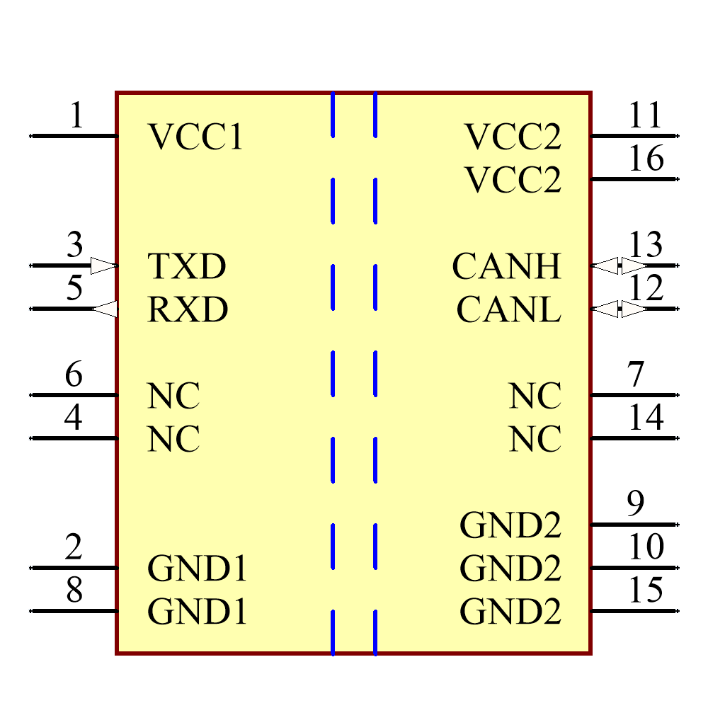 ISO1042DWR Symbol - Texas Instruments