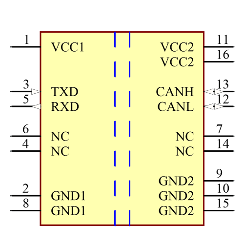 ISO1042DWR Symbol - Texas Instruments