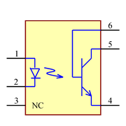 CNY17-4 Symbol - Vishay