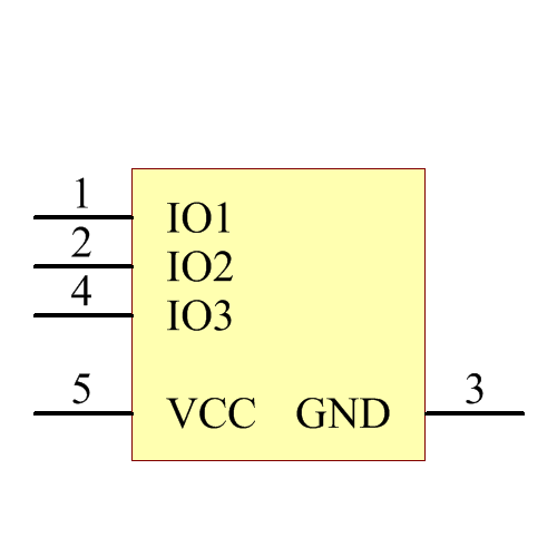 TPD3E001DRLRG4 Symbol - Texas Instruments