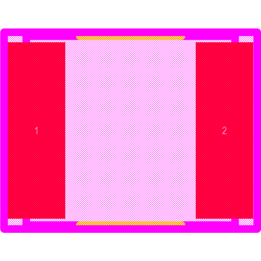 MF-SMDF050-2 Footprint - Bourns
