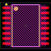 ISO7241MDWRG4 Footprint - Texas Instruments
