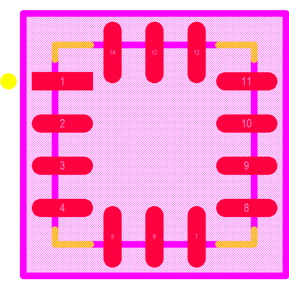 ADXL357BEZ Footprint - Analog Devices