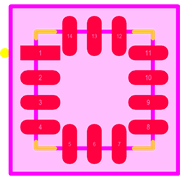 ADXL357BEZ Footprint - Analog Devices