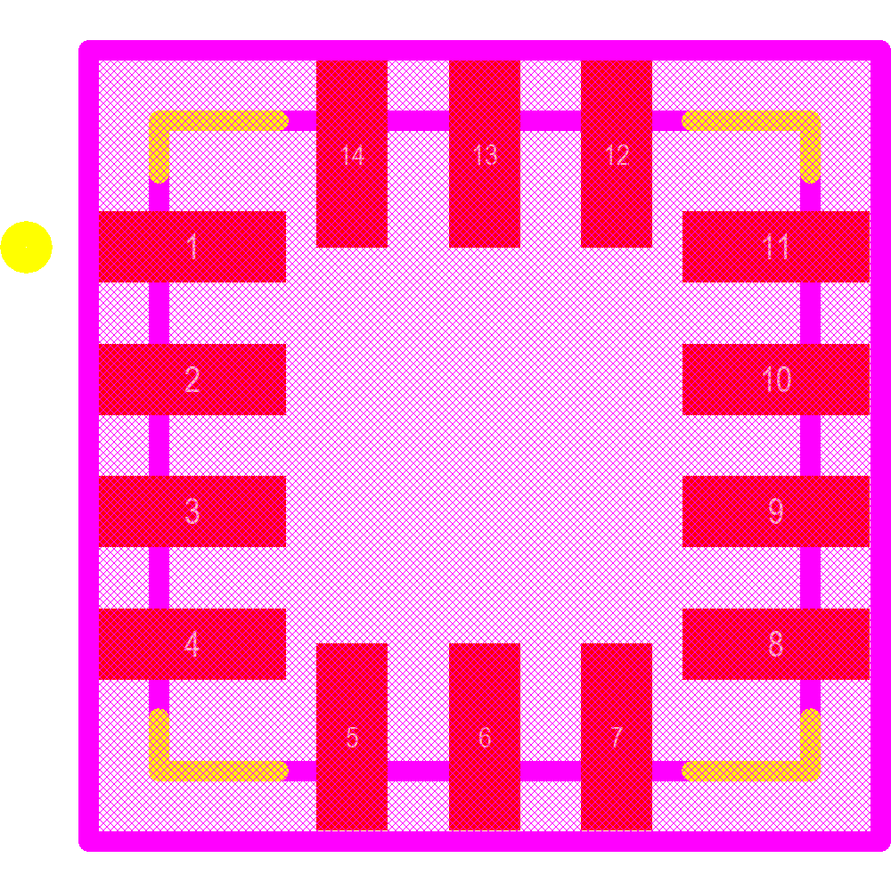 ADXL357BEZ Footprint - Analog Devices