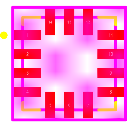 ADXL357BEZ Footprint - Analog Devices