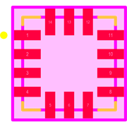 ADXL357BEZ Footprint - Analog Devices