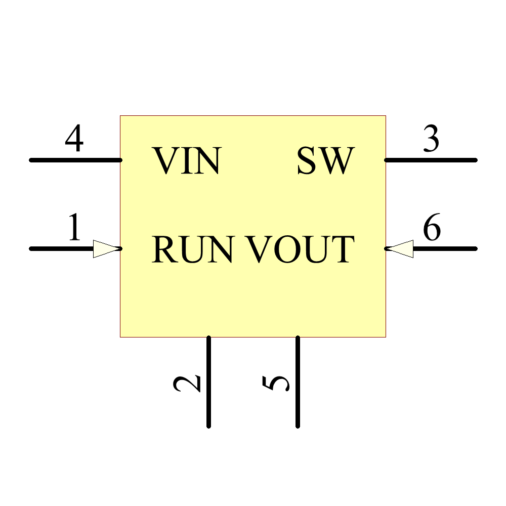 LTC3410BESC6-1.2#PBF Symbol - Analog Devices / Linear Technology