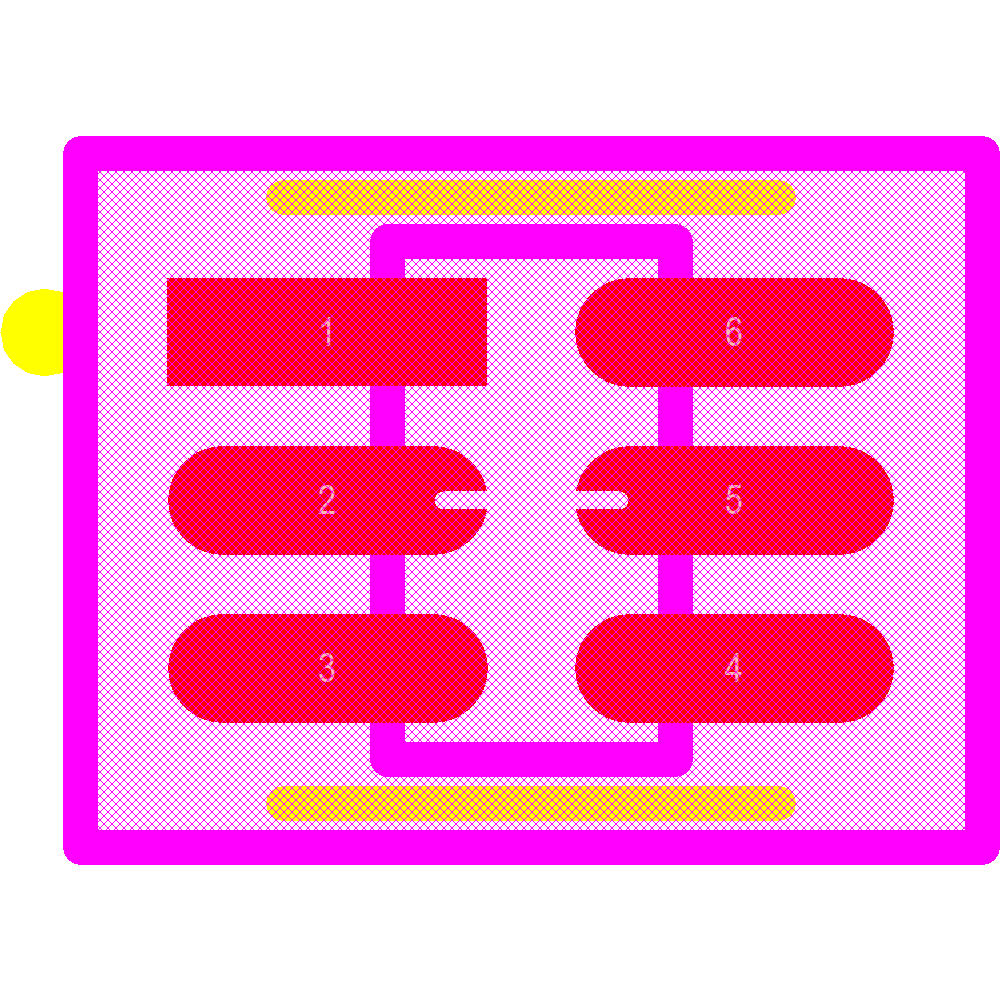 ESDA6V1BC6 Footprint - STMicroelectronics