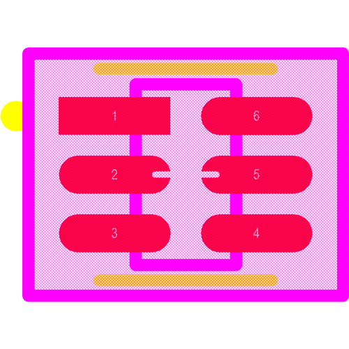 ESDA6V1BC6 Footprint - STMicroelectronics