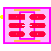ESDA6V1BC6 Footprint - STMicroelectronics