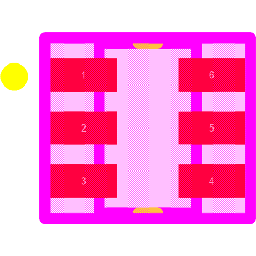 ESDA6V1BC6 Footprint - STMicroelectronics