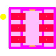 ESDA6V1BC6 Footprint - STMicroelectronics