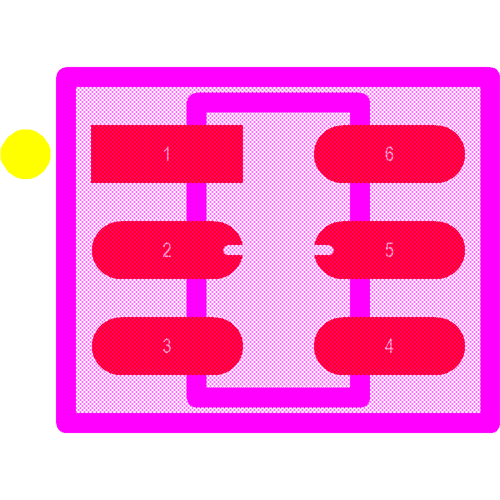 ESDA6V1BC6 Footprint - STMicroelectronics