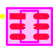 ESDA6V1BC6 Footprint - STMicroelectronics