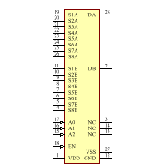 ADG507AKPZ Symbol - Analog Devices