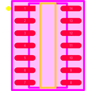 SN65LBC180DR Footprint - Texas Instruments