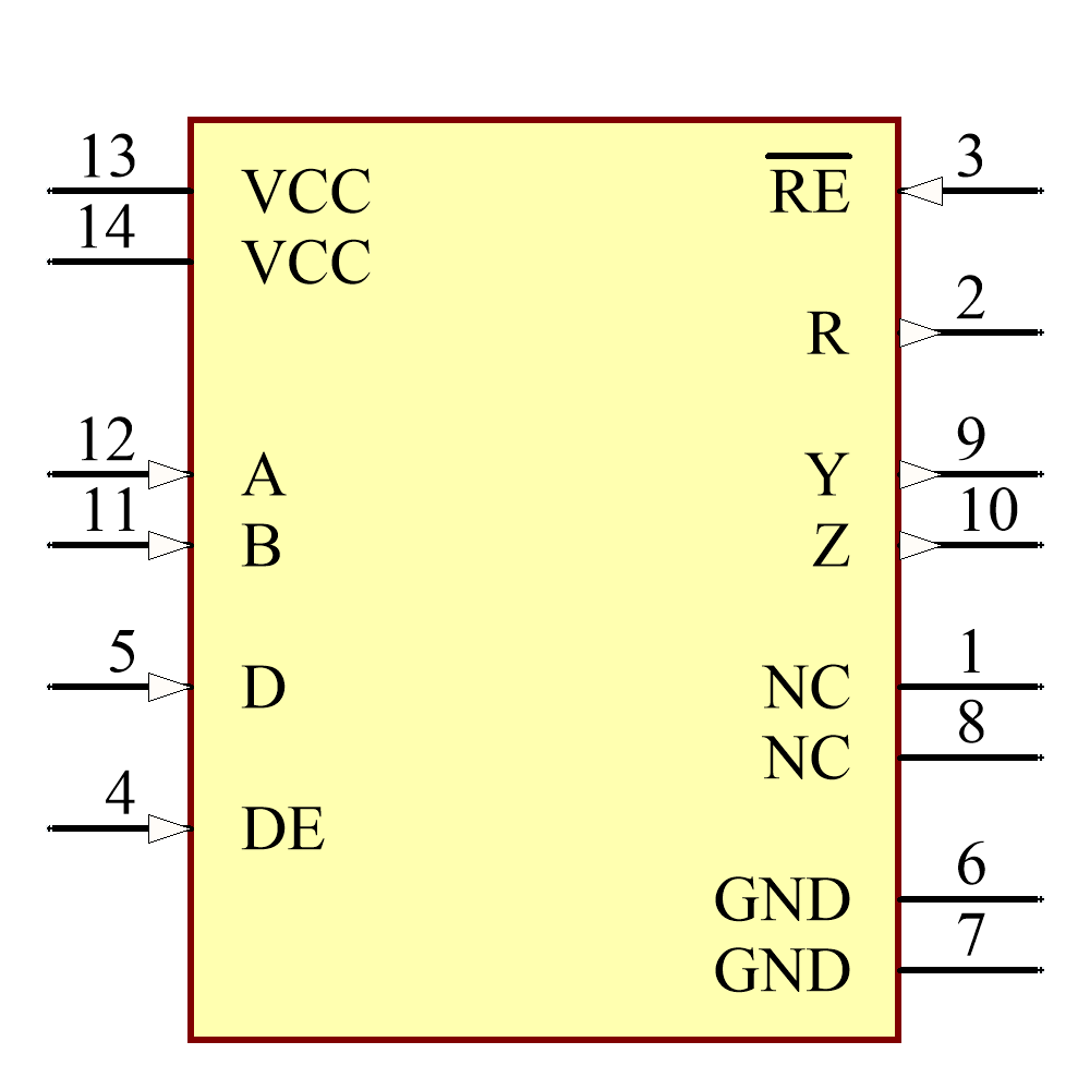SN65LBC180DR Symbol - Texas Instruments